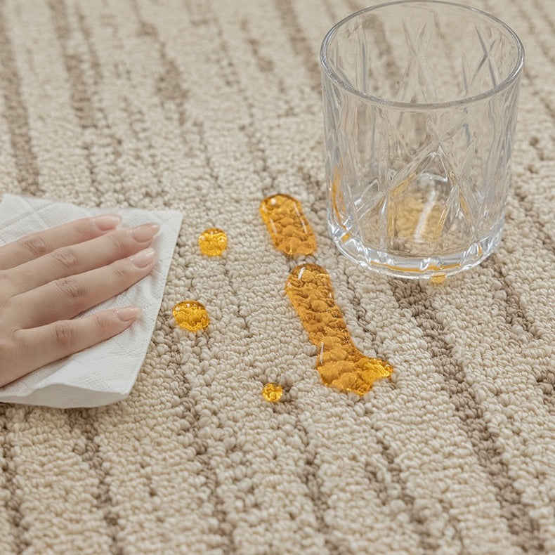 Classic Scandinavian 3D design Wilton woven carpet (Waterproof Carpet-44) 