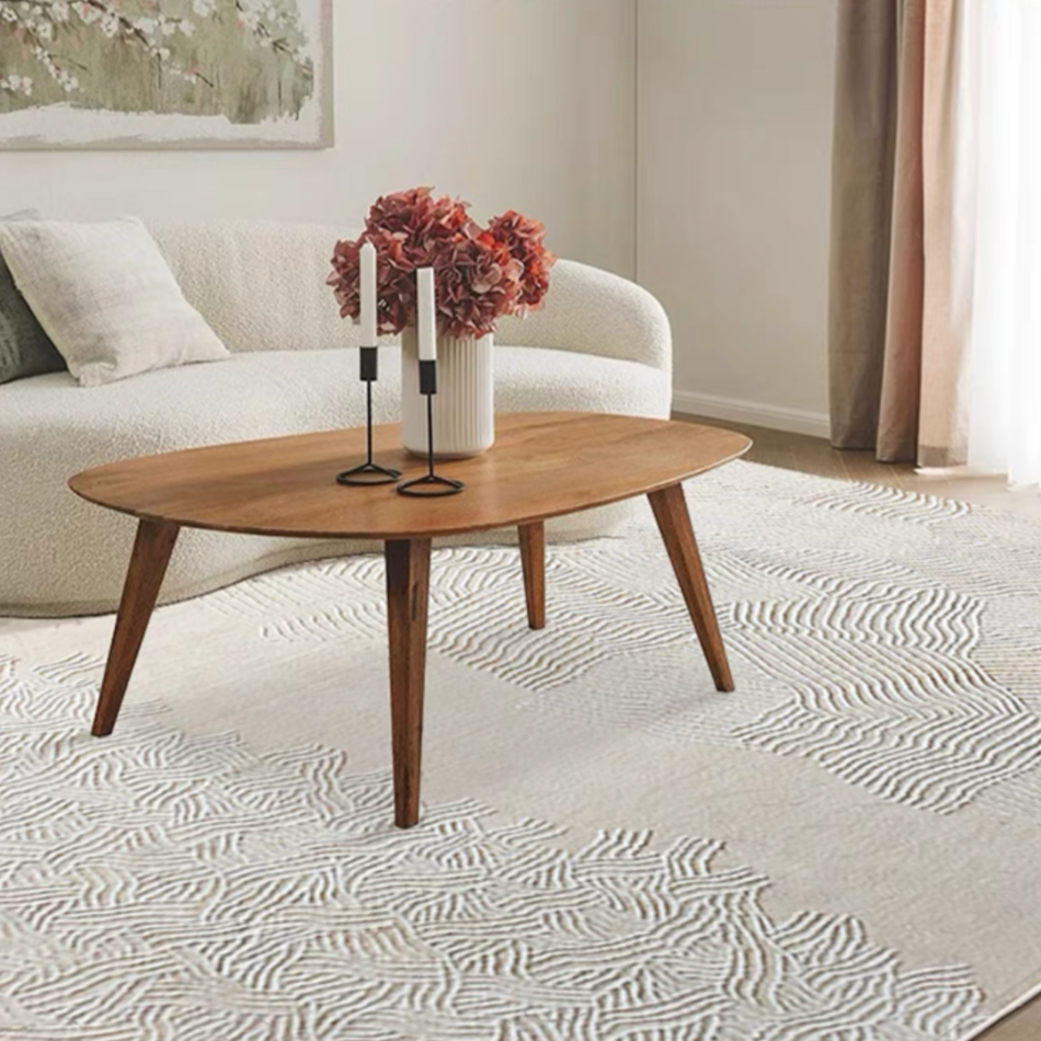 Classic Nordic 3D design Wilton woven carpet (Clear Moon) 