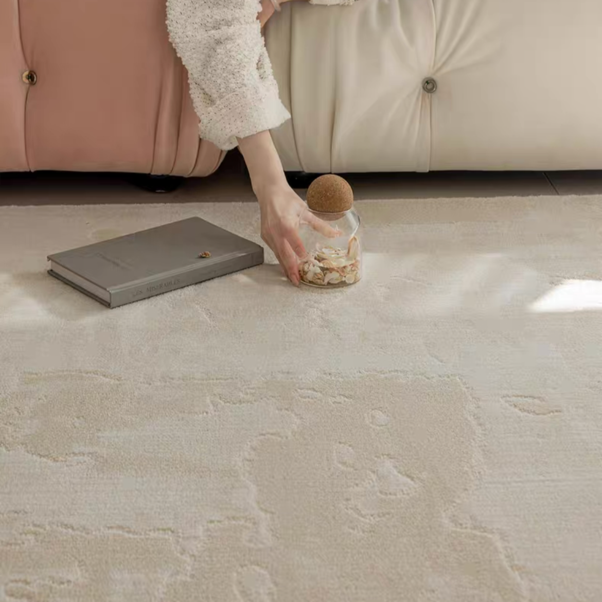 Classic Scandinavian 3D design Wilton woven carpet (Lille) 
