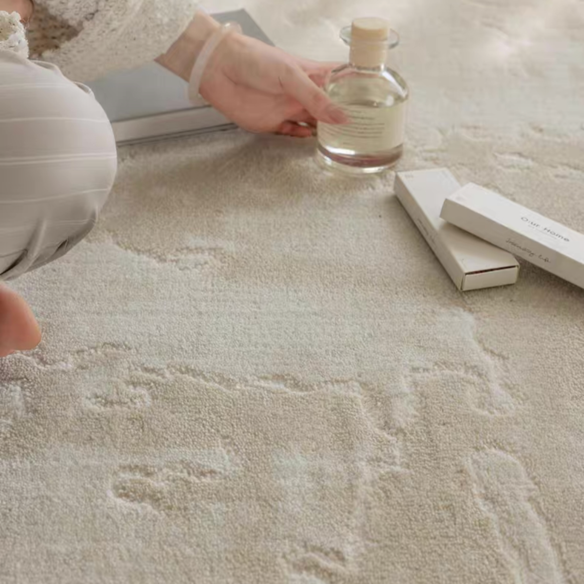 Classic Scandinavian 3D design Wilton woven carpet (Lille) 