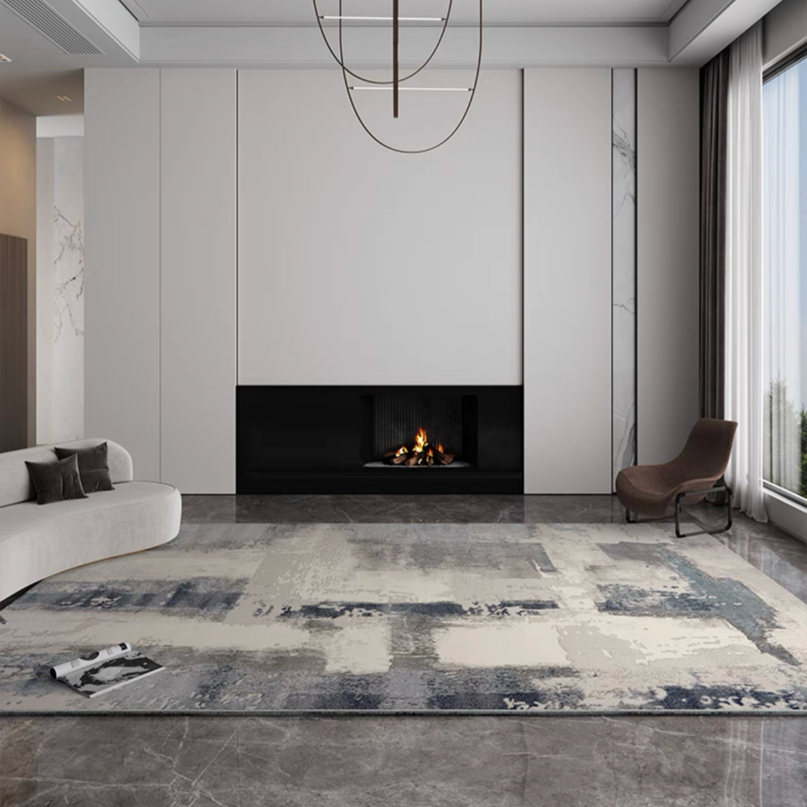 Classic Scandinavian 3D design Wilton woven carpet (kris) 