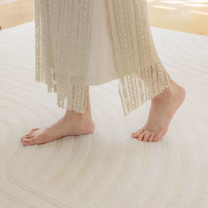 Classic Scandinavian 3D design Wilton woven carpet (Autumn Moon) 