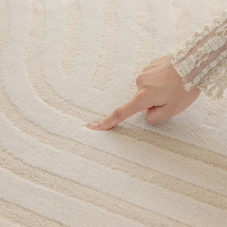 Classic Scandinavian 3D design Wilton woven carpet (Autumn Moon) 