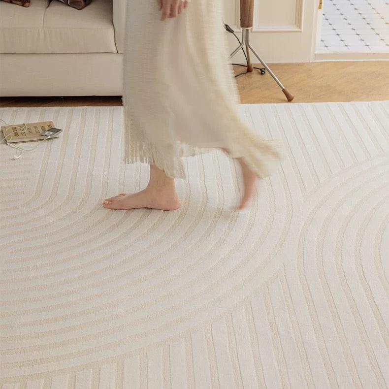 Classic Scandinavian 3D design Wilton woven carpet (Autumn Moon) 