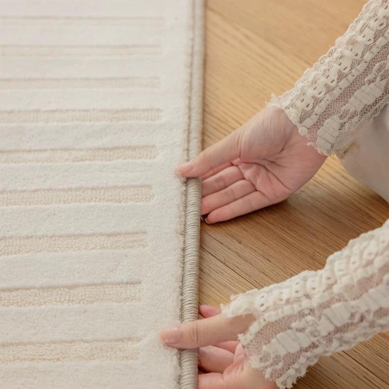 Classic Scandinavian 3D design Wilton woven carpet (Autumn Moon) 