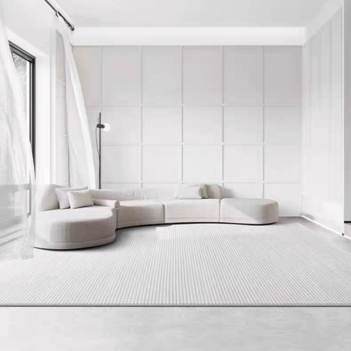 Classic Nordic 3D design Wilton woven carpet (Lz) 