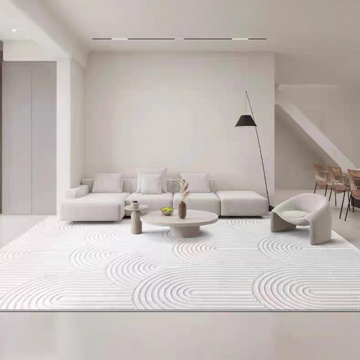 Classic Nordic 3D design Wilton woven carpet (Lz) 