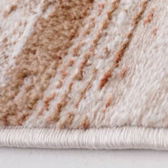 Classic Scandinavian 3D design Wilton woven carpet (meredith-orange) 