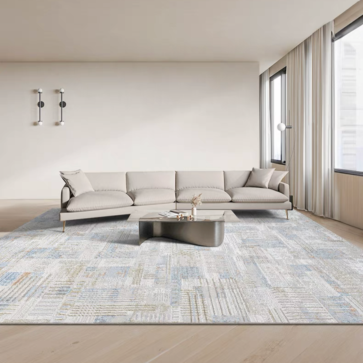 Classic Nordic 3D design Wilton woven carpet (mona) 