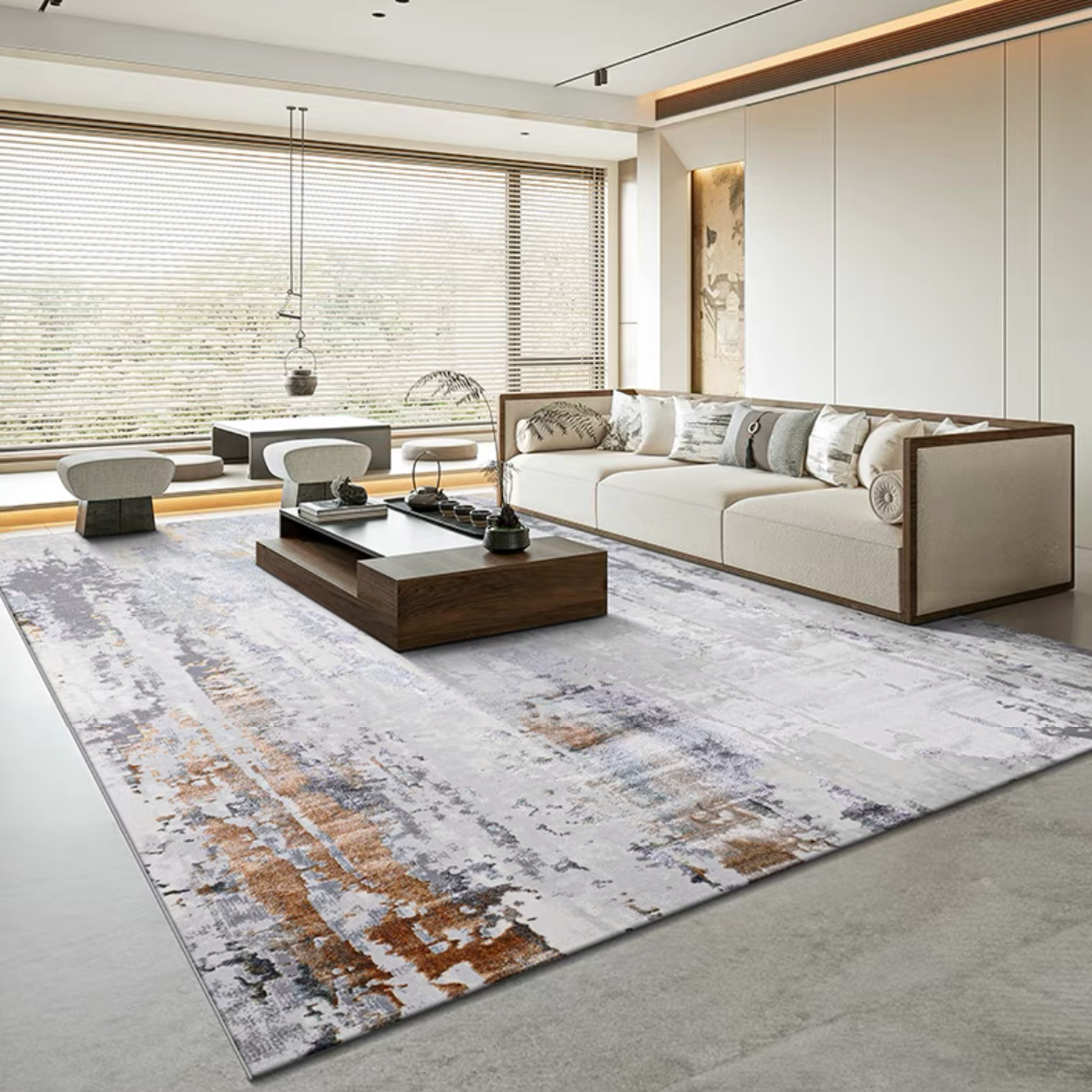 Classic Nordic 3D design Wilton woven carpet (emoji) 