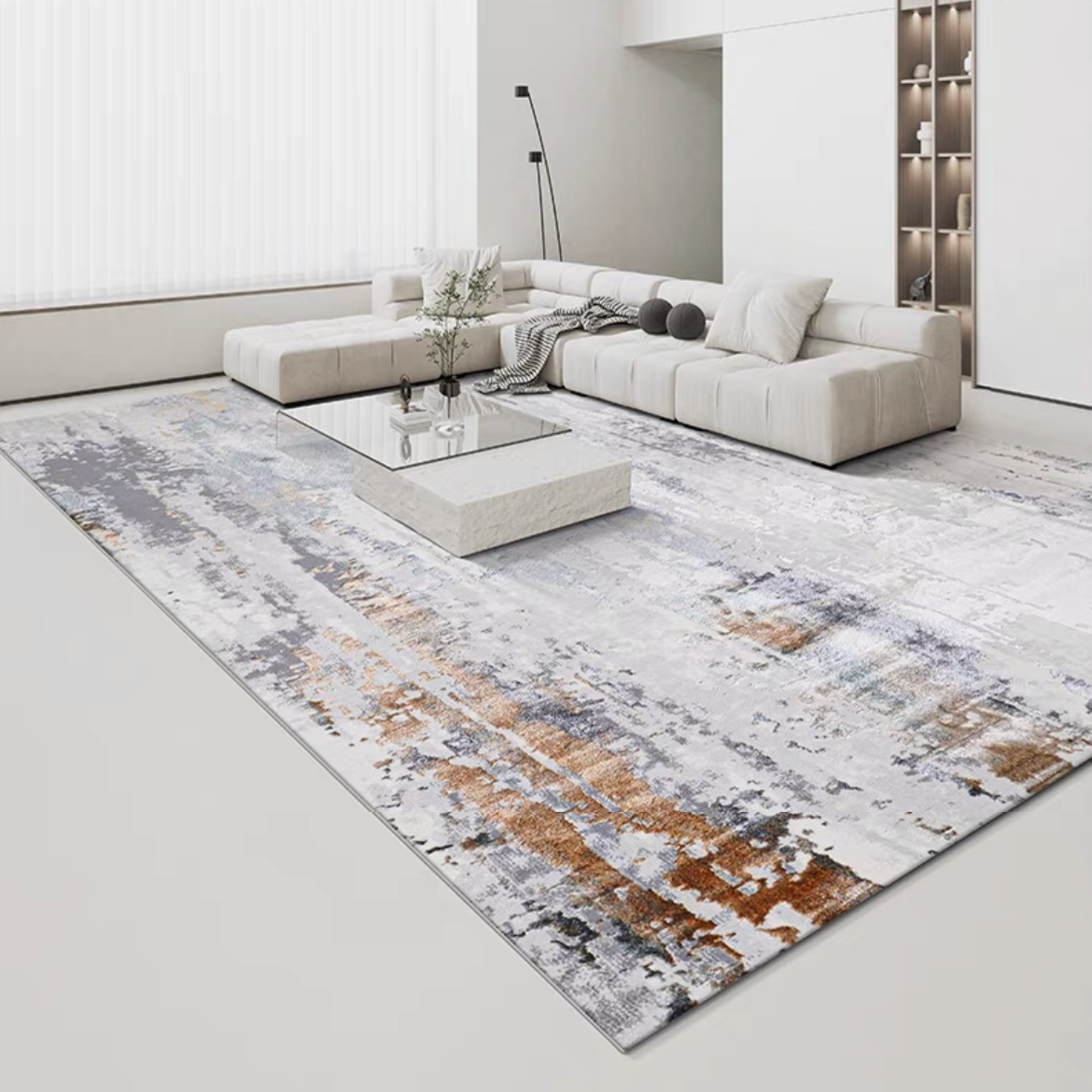 Classic Nordic 3D design Wilton woven carpet (emoji) 