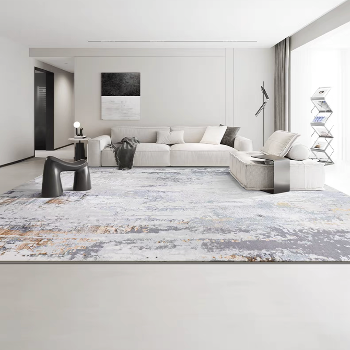 Classic Nordic 3D design Wilton woven carpet (emoji) 