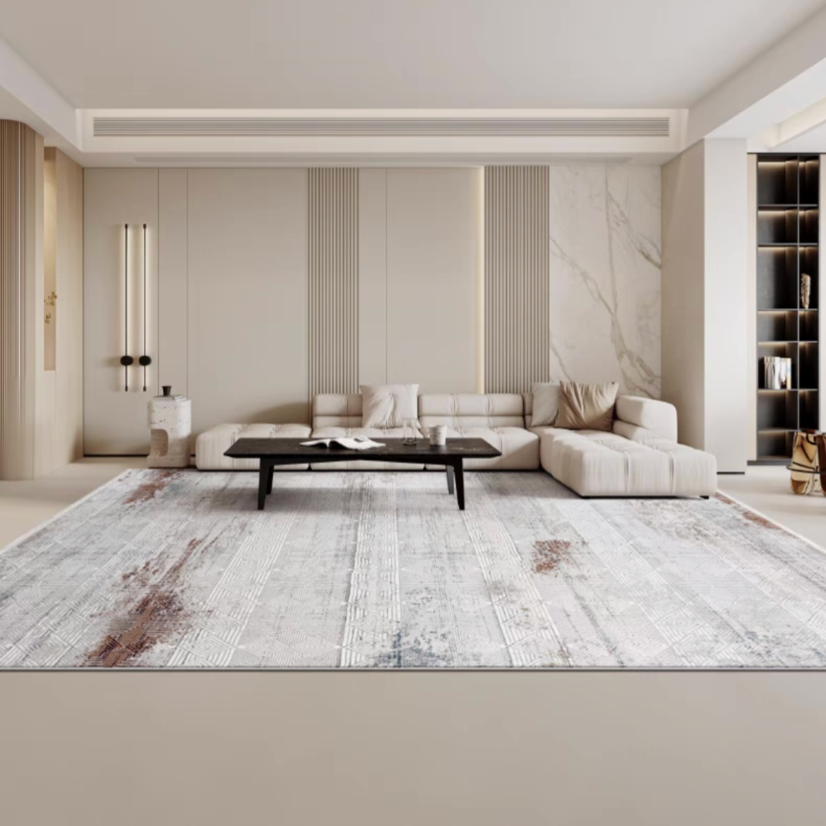 Classic Scandinavian 3D design Wilton woven carpet (lyoness) 