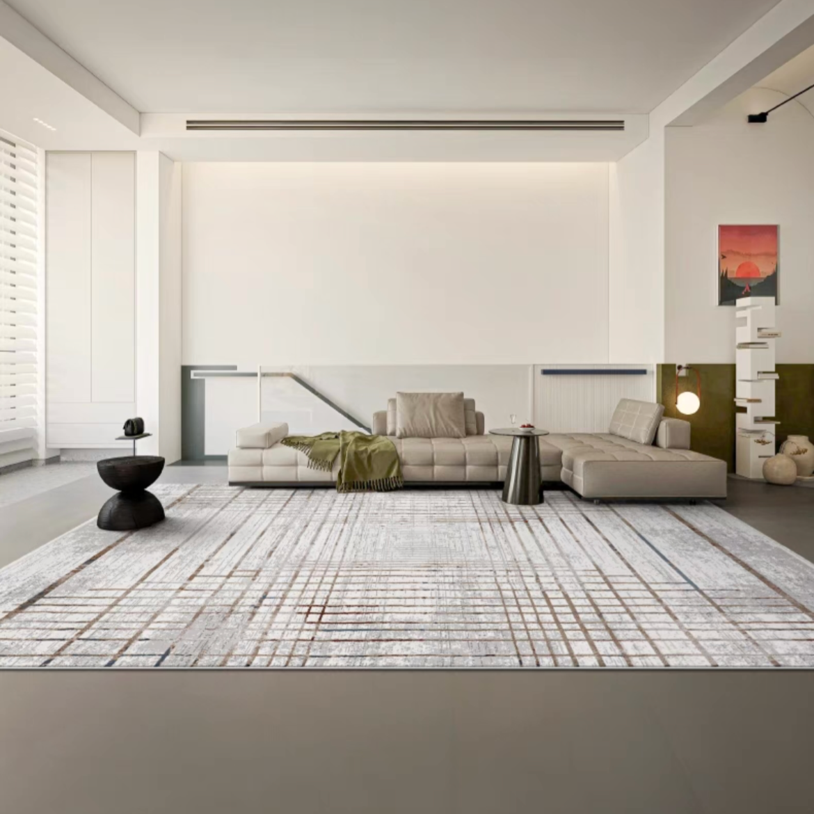 Classic Scandinavian 3D design Wilton woven carpet (lyoness) 