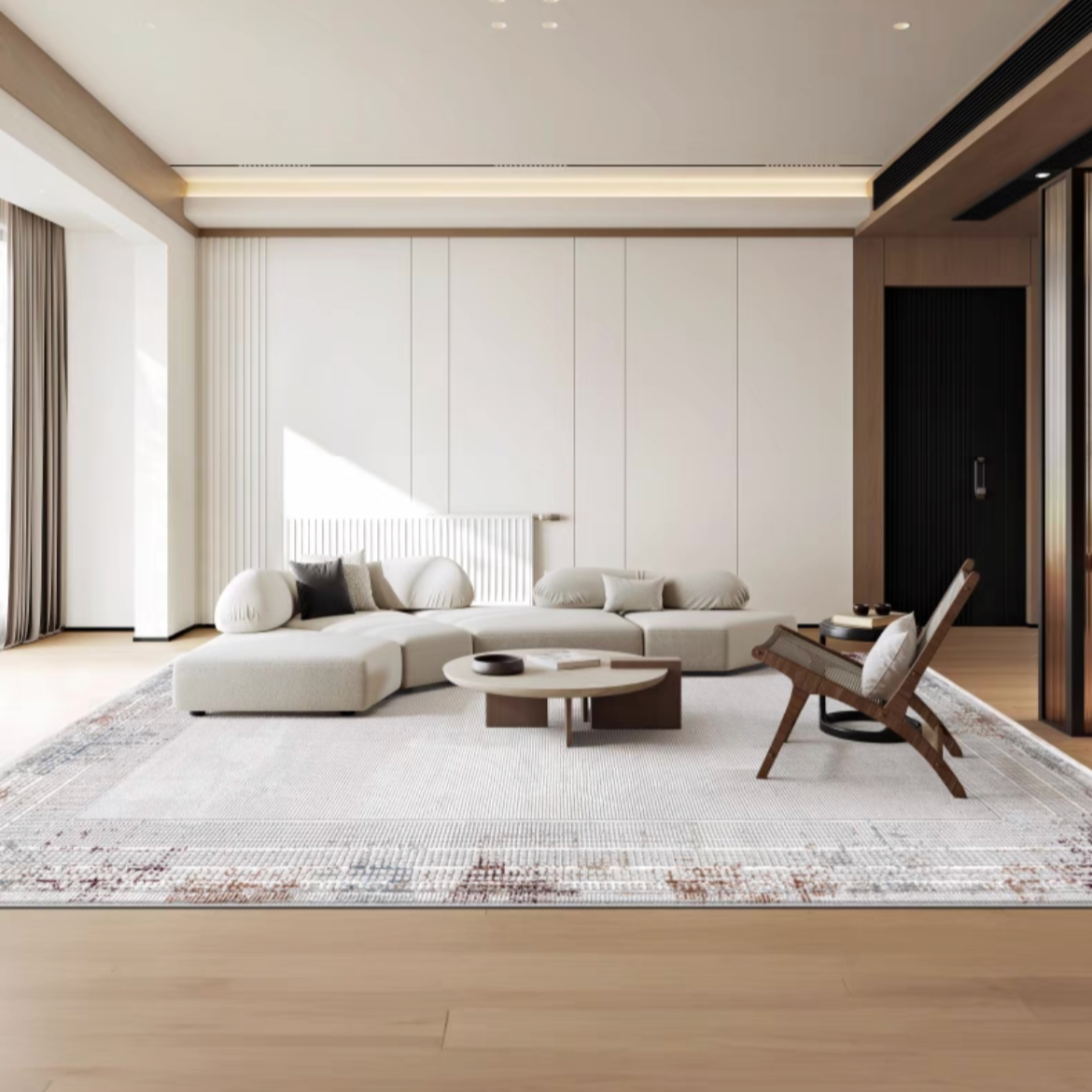 Classic Scandinavian 3D design Wilton woven carpet (lyoness) 