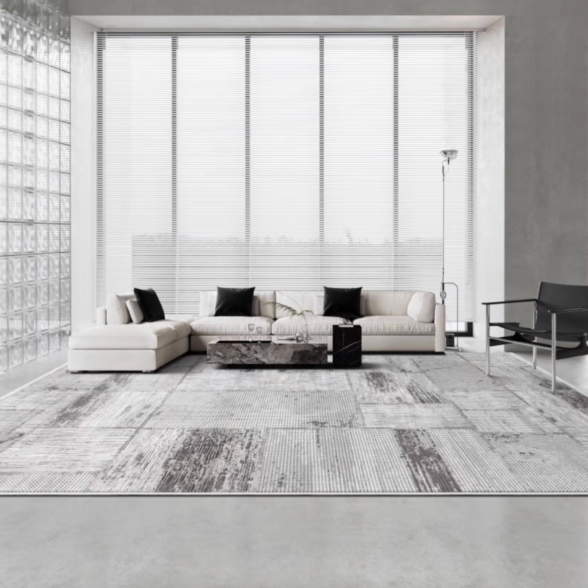 Classic Scandinavian 3D design Wilton woven carpet (lyoness) 