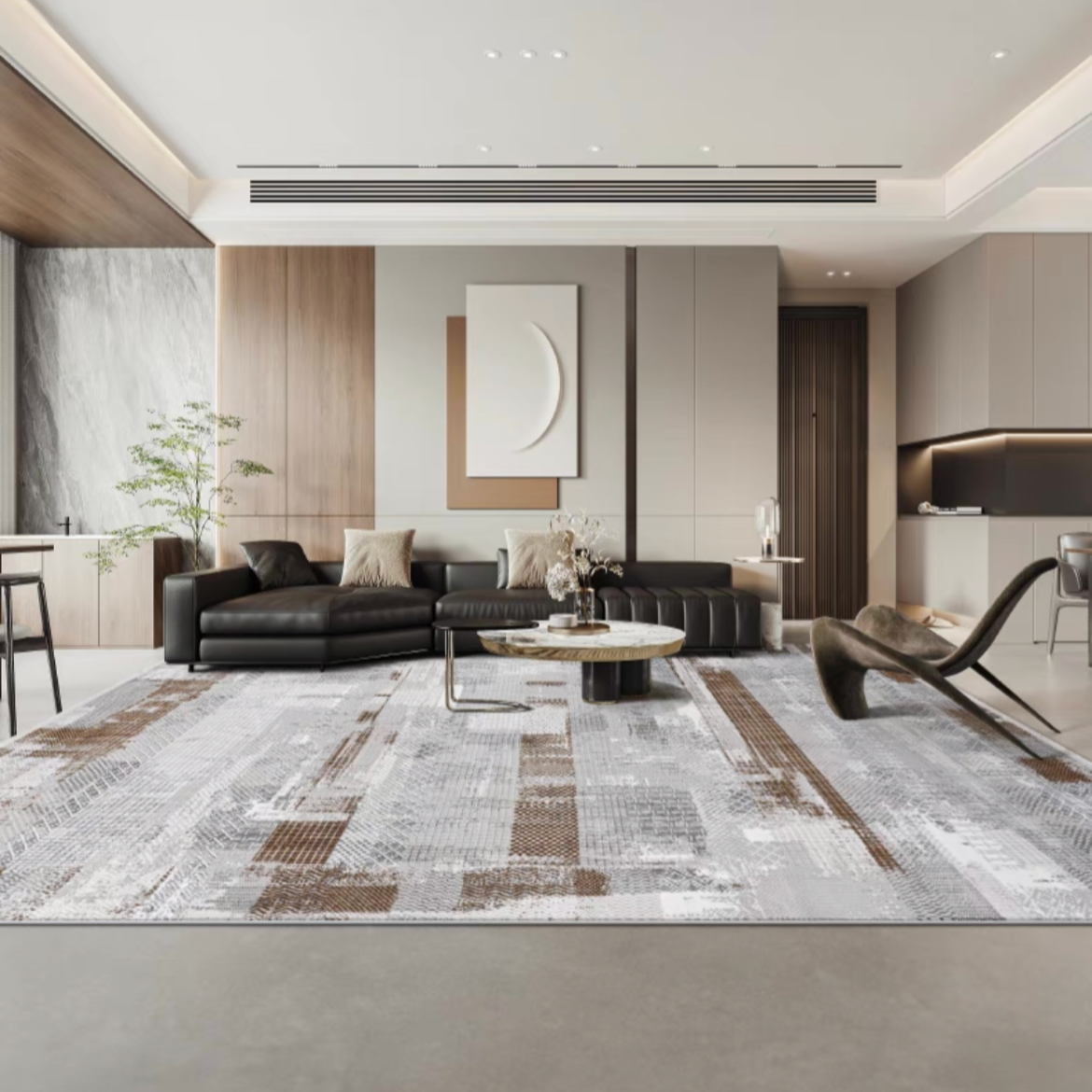 Classic Scandinavian 3D design Wilton woven carpet (lyoness) 