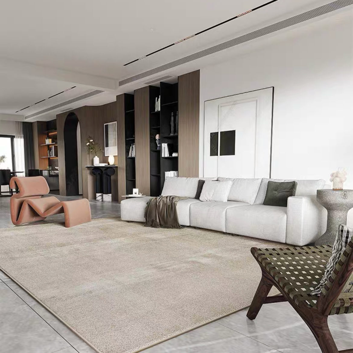 Classic Scandinavian 3D design Wilton woven carpet (Vienna)