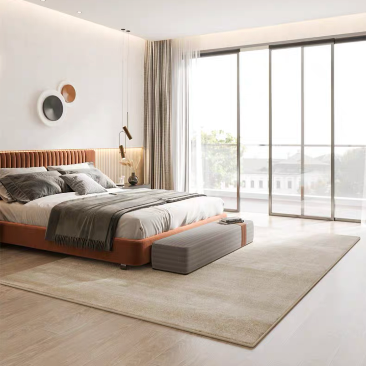 Classic Scandinavian 3D design Wilton woven carpet (Vienna)