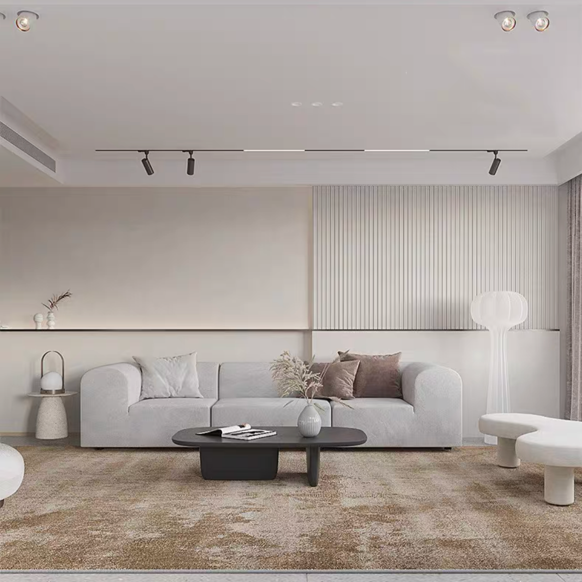 Classic Scandinavian 3D design Wilton woven carpet (Vienna)