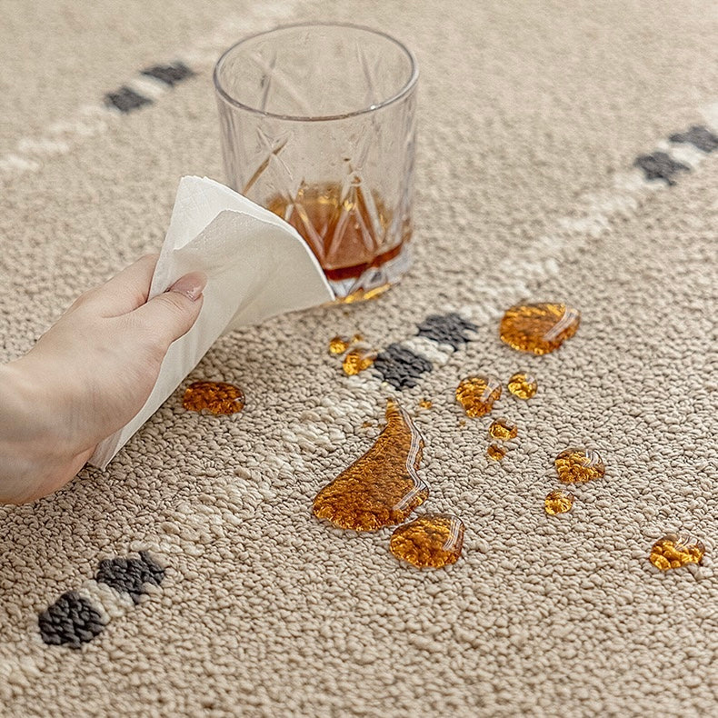Classic Scandinavian 3D design Wilton woven carpet (Waterproof Carpet-04) 