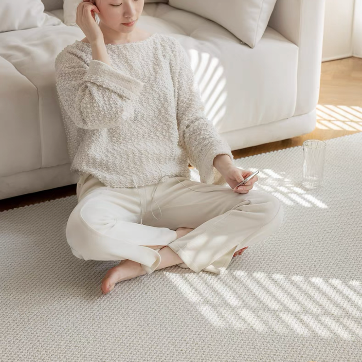 Classic Scandinavian 3D design Wilton woven carpet (Auckland) 