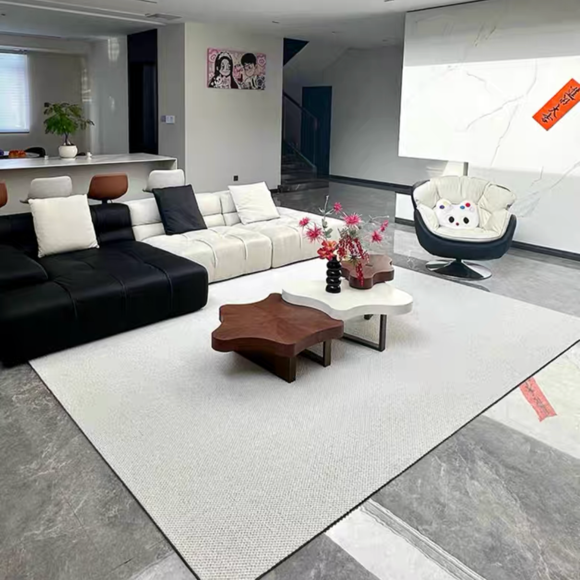 Classic Scandinavian 3D design Wilton woven carpet (Auckland) 
