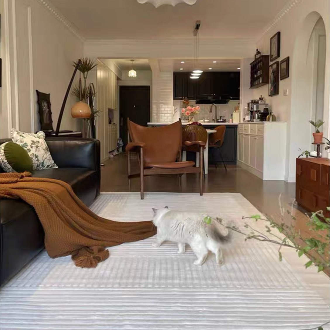 Classic Nordic 3D design Wilton woven carpet (Winnie) 