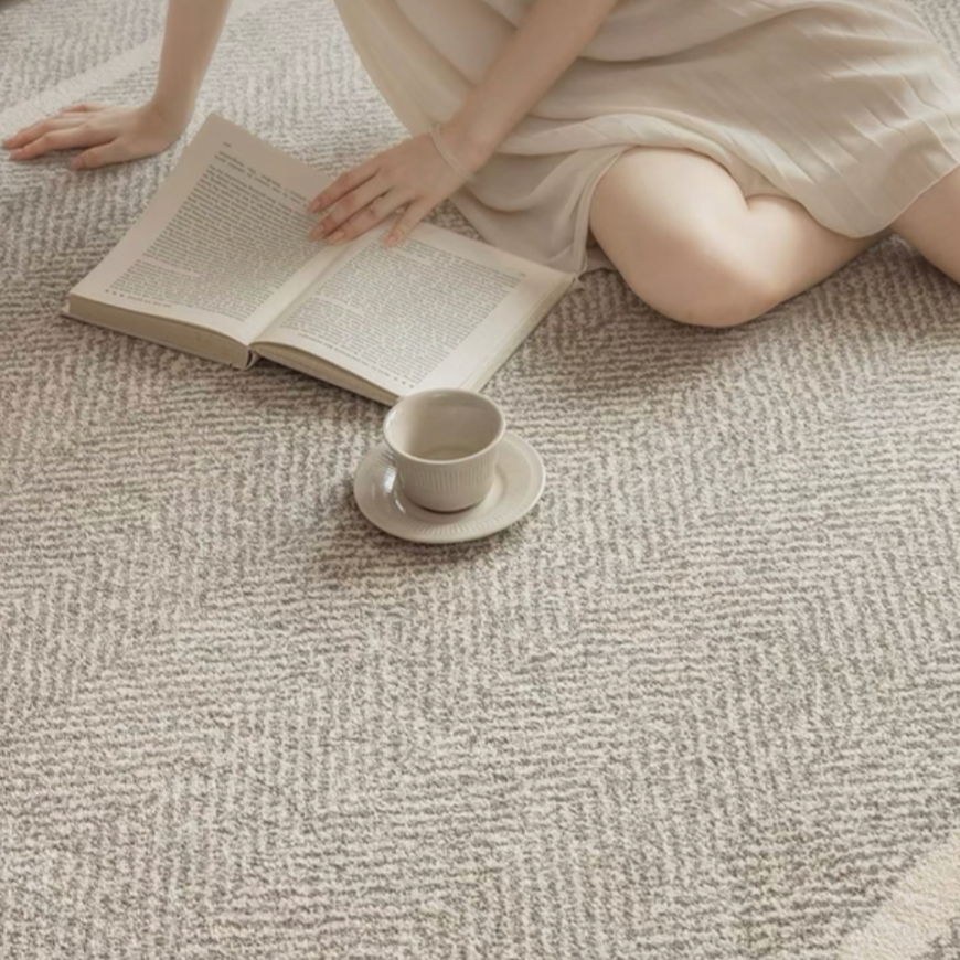 Classic Scandinavian 3D design Wilton woven carpet (Cloud) 