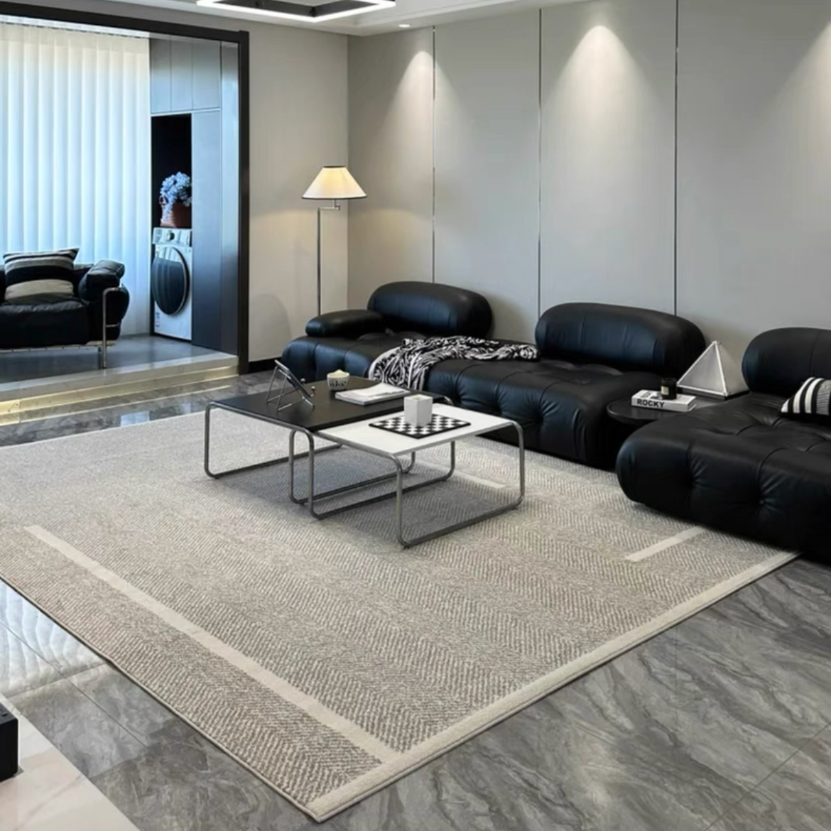 Classic Scandinavian 3D design Wilton woven carpet (Cloud) 