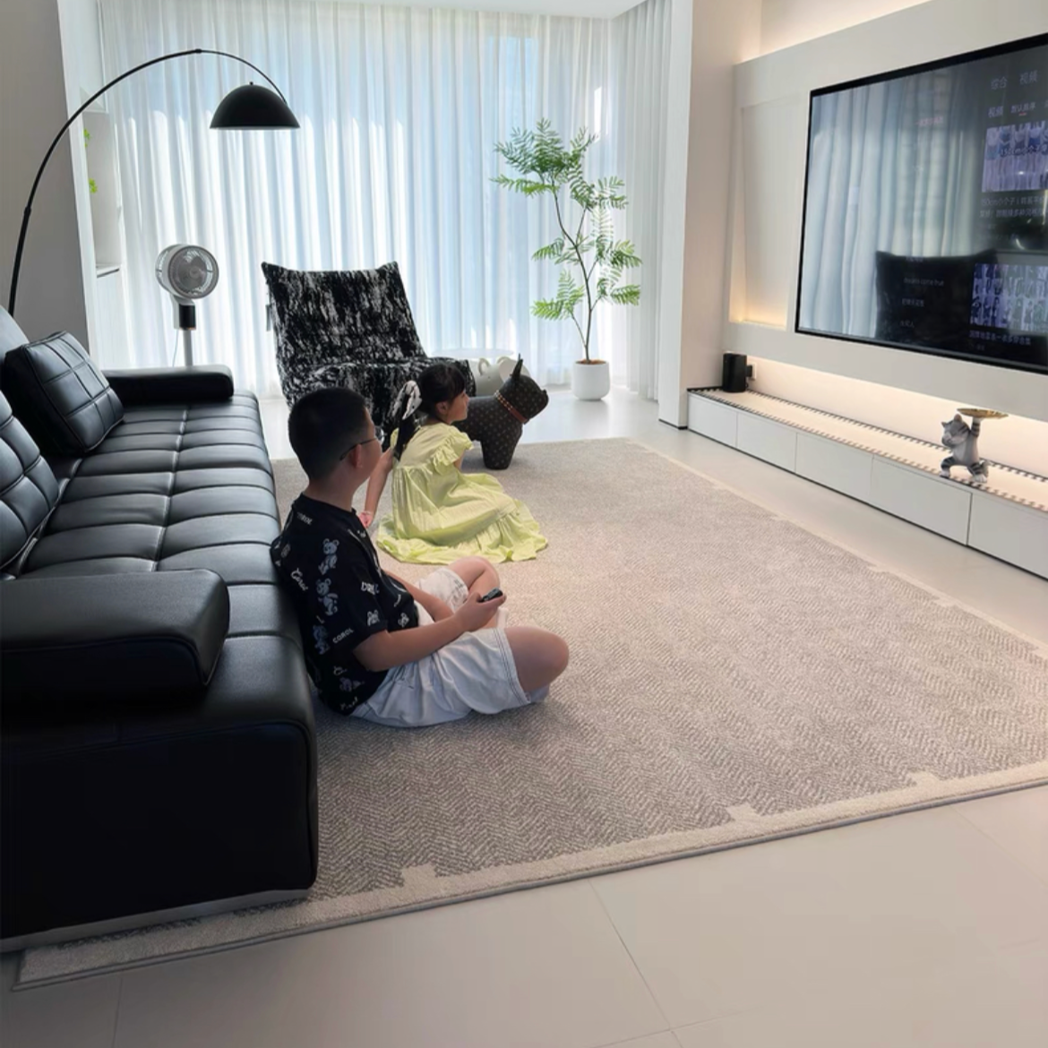 Classic Scandinavian 3D design Wilton woven carpet (Cloud) 