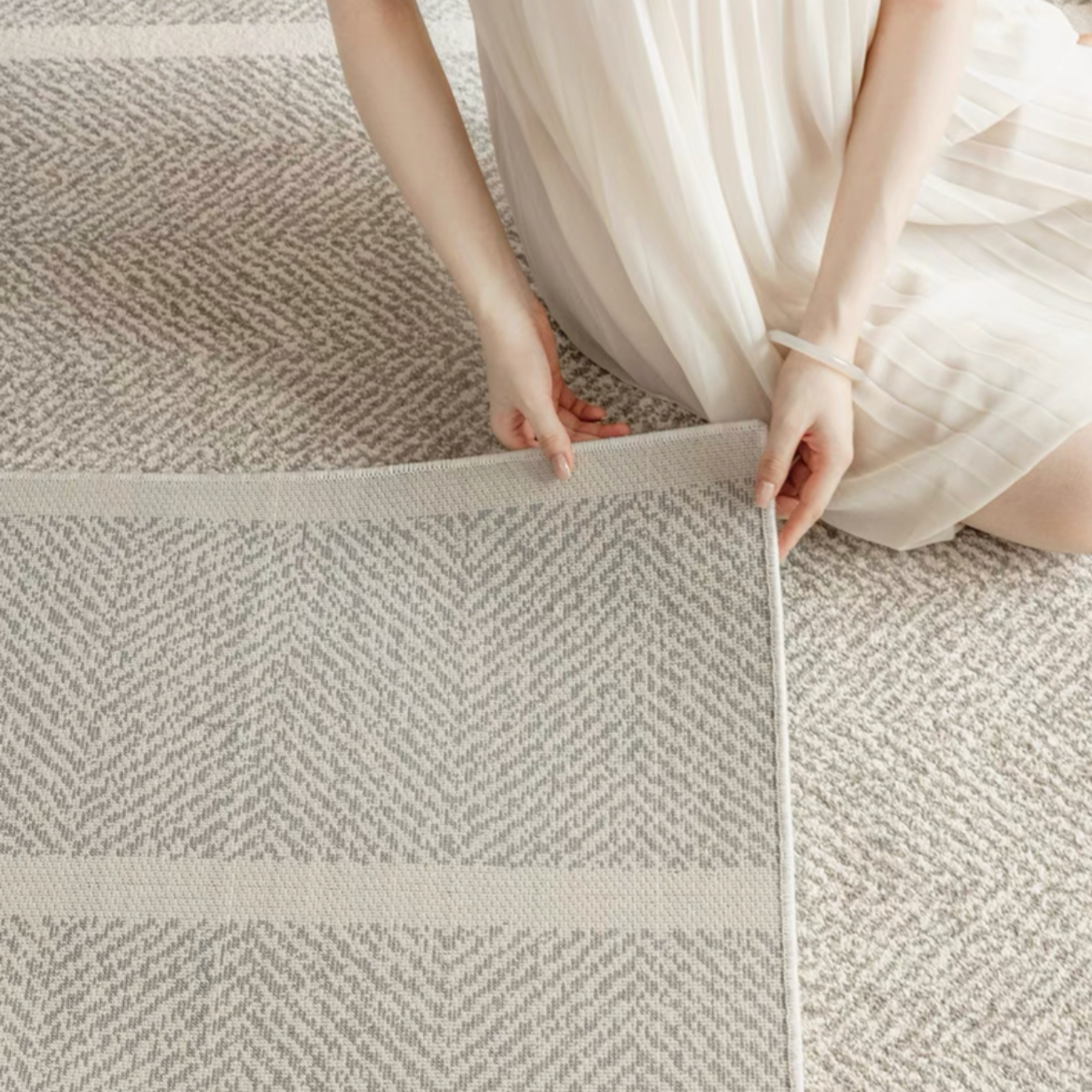 Classic Scandinavian 3D design Wilton woven carpet (Cloud) 