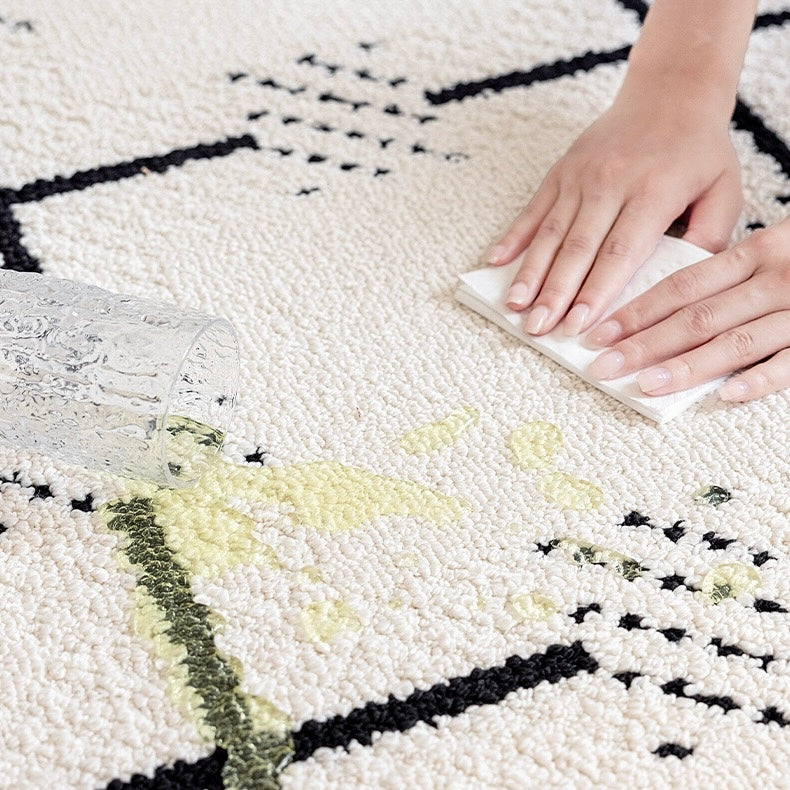Classic Scandinavian 3D design Wilton woven carpet (Waterproof Carpet-18) 