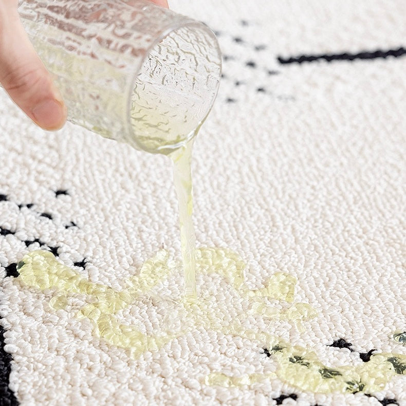 Classic Scandinavian 3D design Wilton woven carpet (Waterproof Carpet-18) 