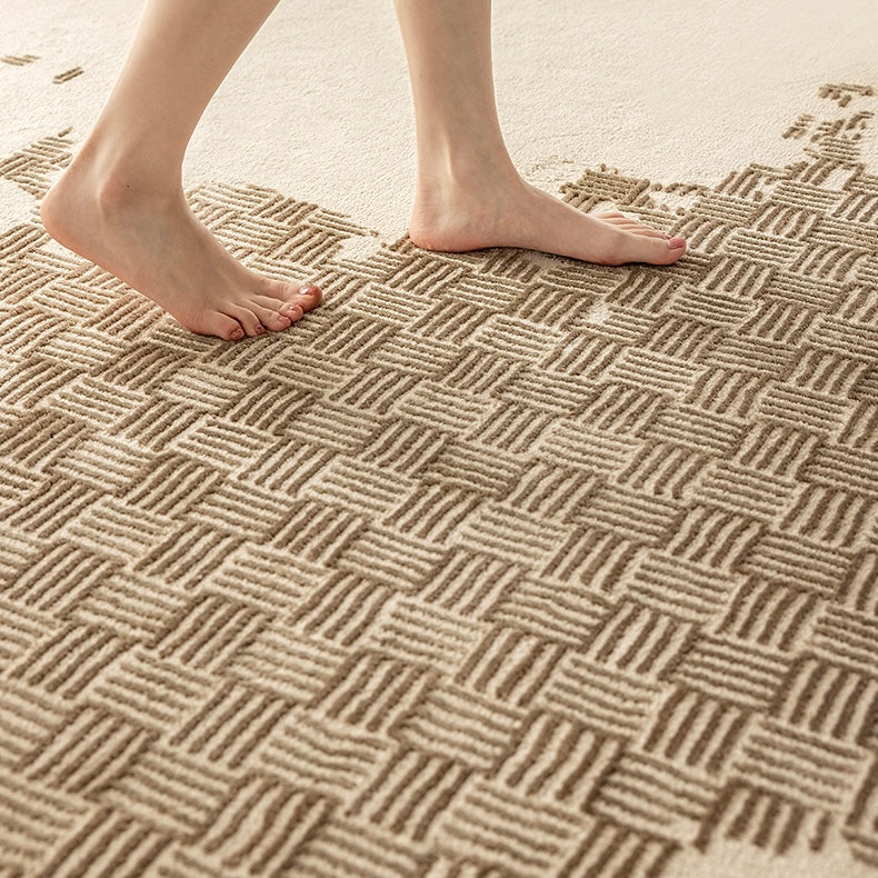 Classic Scandinavian 3D design Wilton woven carpet (Brussels) 