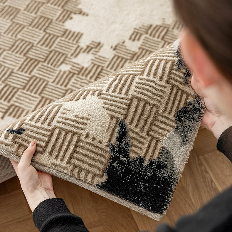 Classic Scandinavian 3D design Wilton woven carpet (Brussels) 