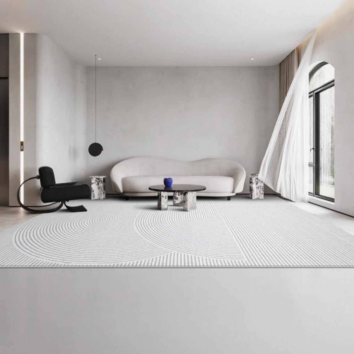 Kaidi, a classic Scandinavian 3D design Wilton woven carpet 
