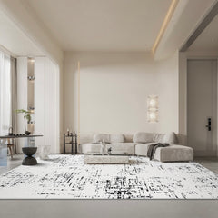 Classic Scandinavian 3D design Wilton woven carpet (Seine River) 