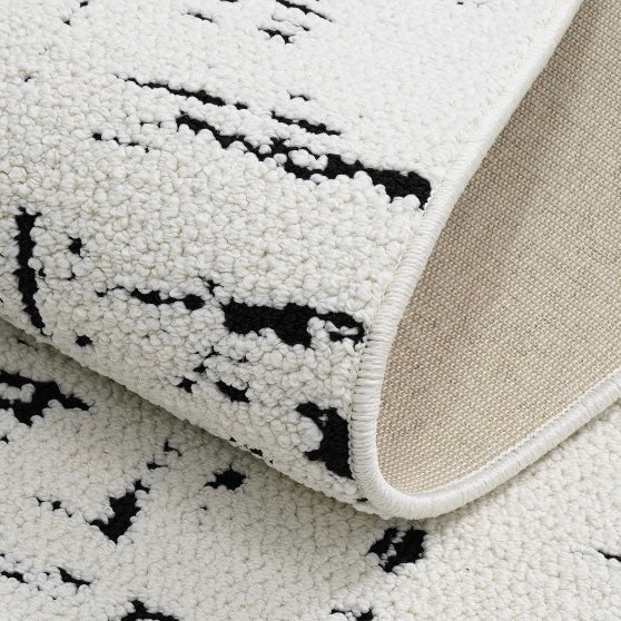 Classic Scandinavian 3D design Wilton woven carpet (Seine River) 