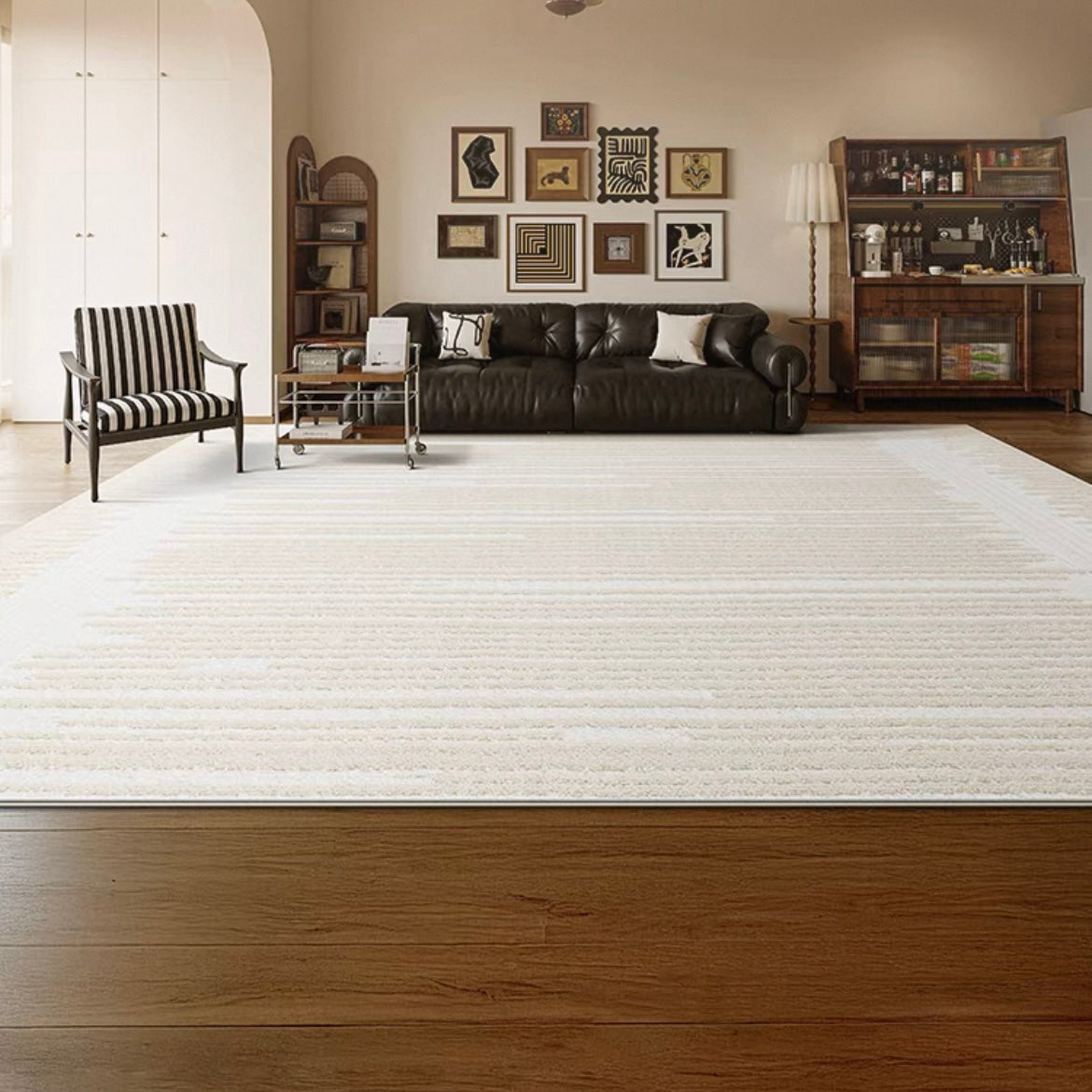 Classic Nordic 3D design Wilton woven carpet (Paris) 
