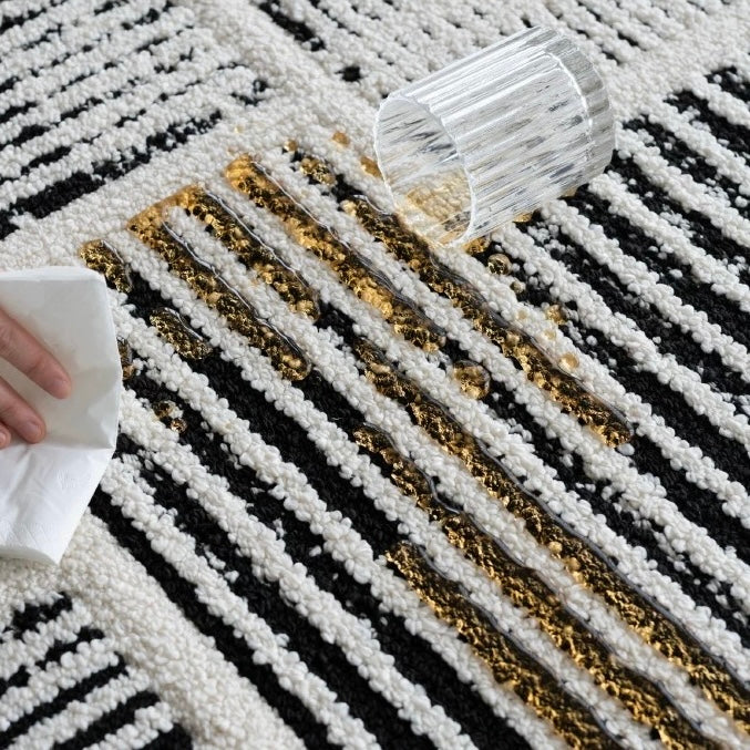 Classic Scandinavian 3D design Wilton woven carpet (Celluloid) 