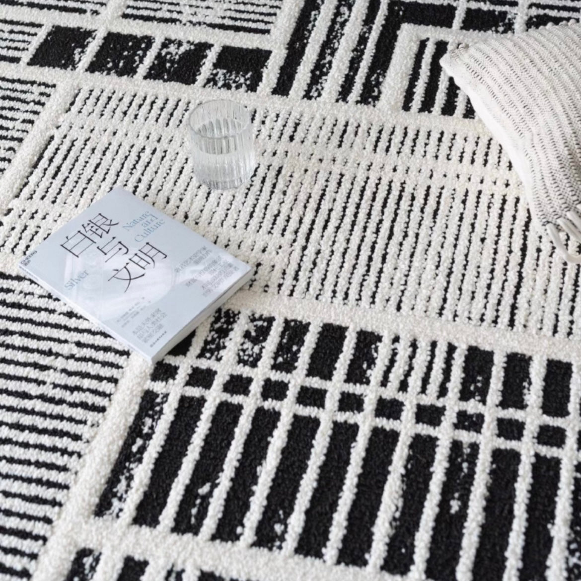 Classic Scandinavian 3D design Wilton woven carpet (Celluloid) 