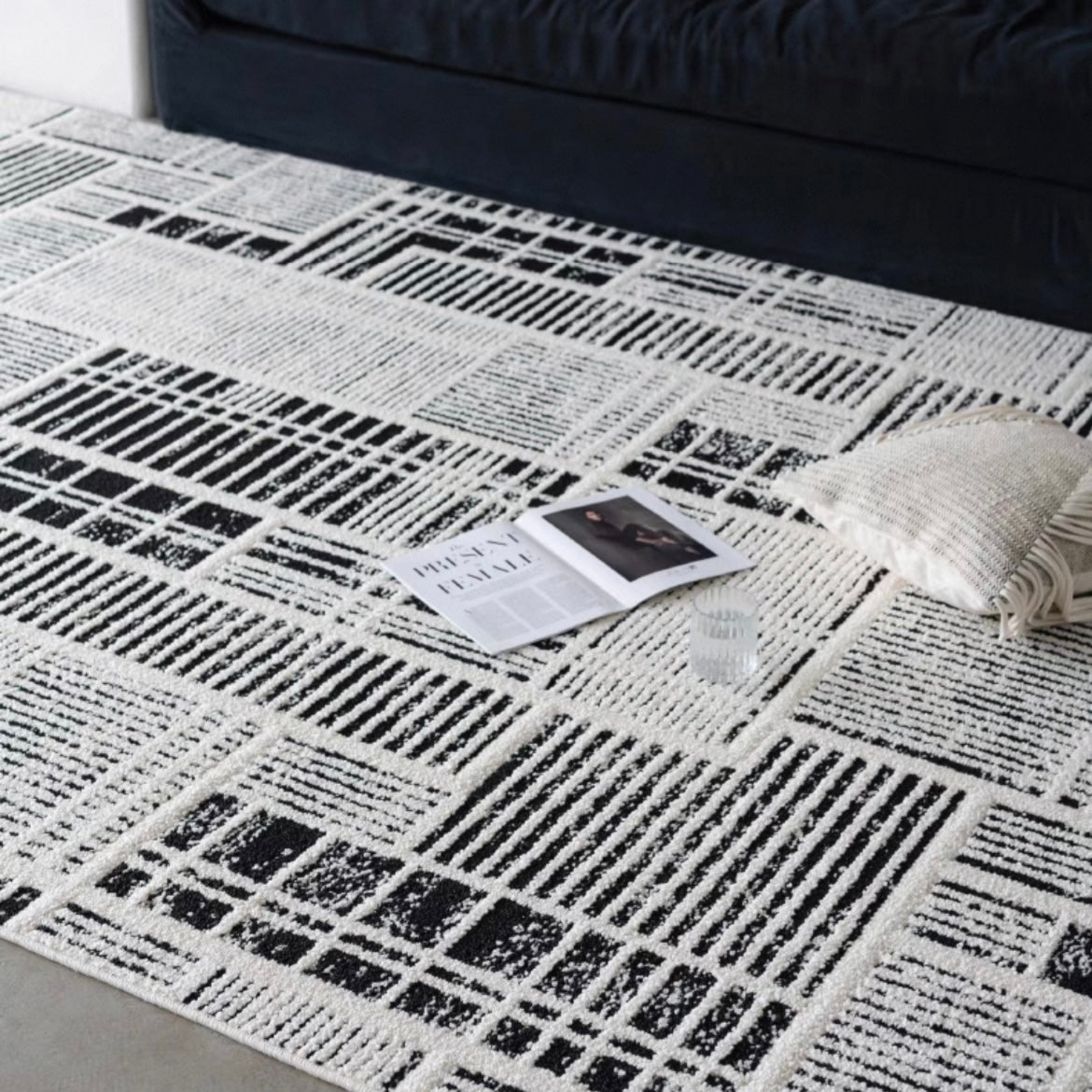 Classic Scandinavian 3D design Wilton woven carpet (Celluloid) 