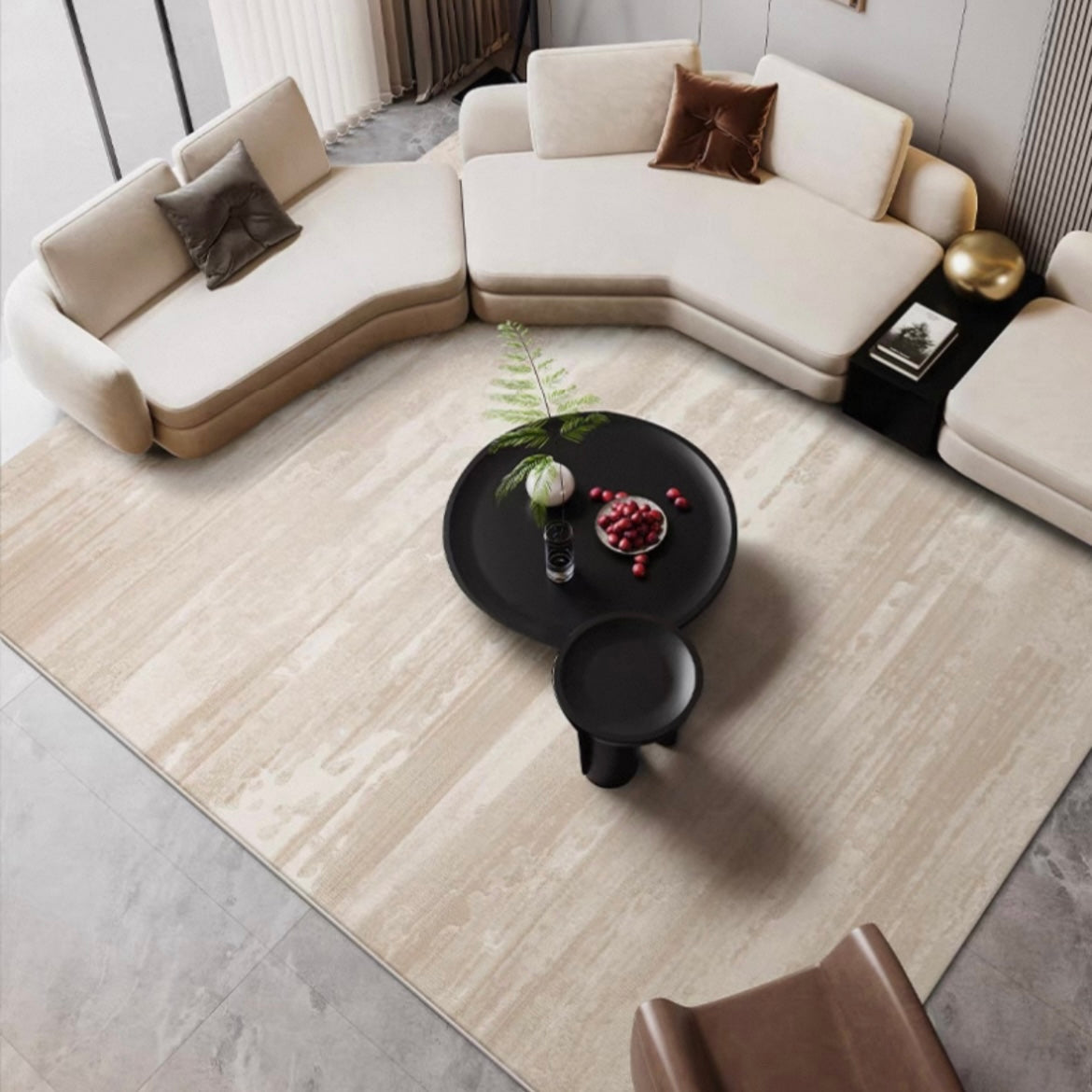 Classic Scandinavian 3D design Wilton woven carpet (Wanni) 
