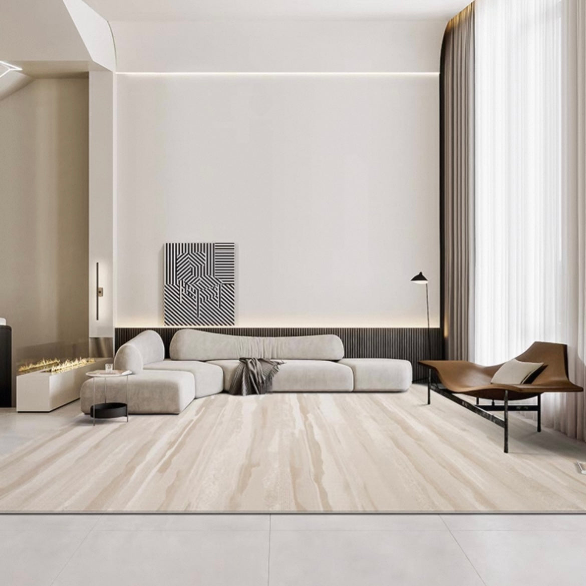 Classic Scandinavian 3D design Wilton woven carpet (Wanni) 
