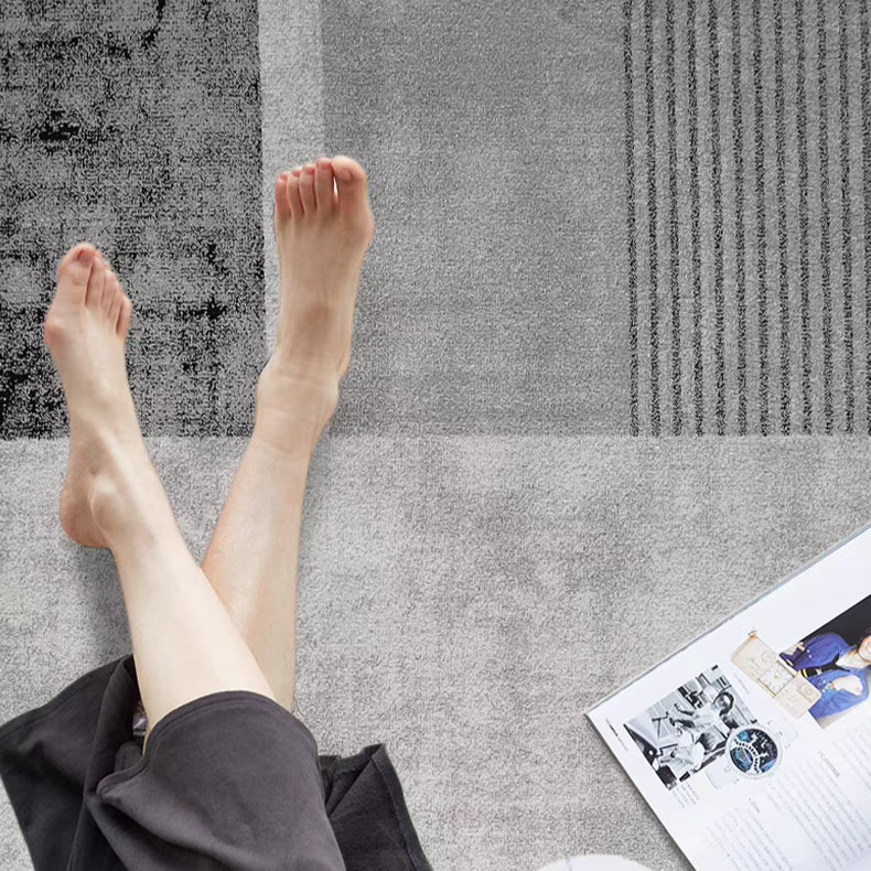 A classic Nordic 3D design Wilton woven carpet (Sea of ​​Clouds) 
