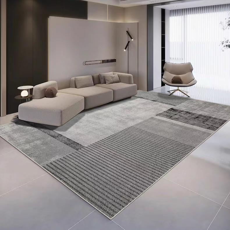A classic Nordic 3D design Wilton woven carpet (Sea of ​​Clouds) 