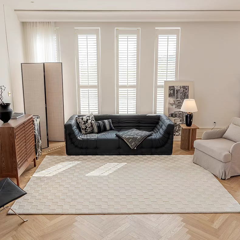 Classic Scandinavian 3D design Wilton woven carpet (Dawn Dusk) 