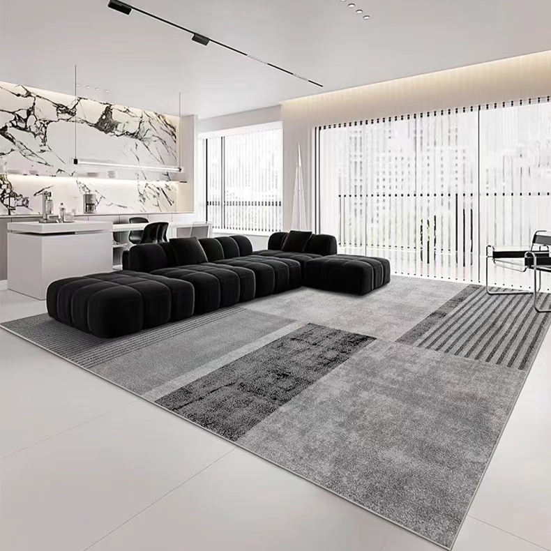 A classic Nordic 3D design Wilton woven carpet (Sea of ​​Clouds) 