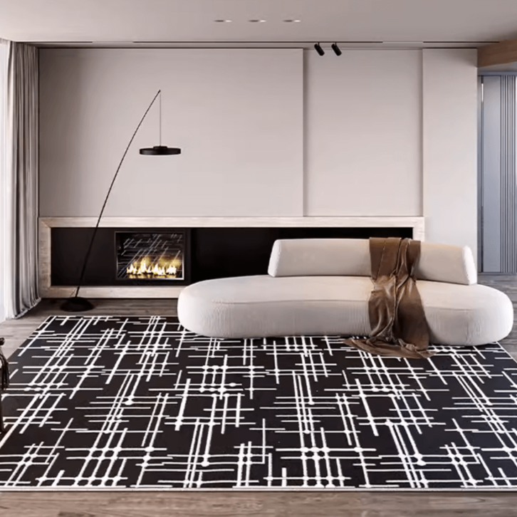 Retro-modern design! Durable Wilton woven rug (1920s) 